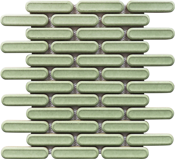 Factory Price Dark Green Mosaic Ceramic Tiles