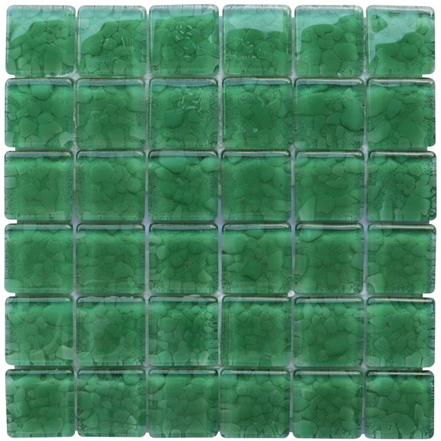 48x48mm Modern Pebble Stone Glass Mosaic Tile