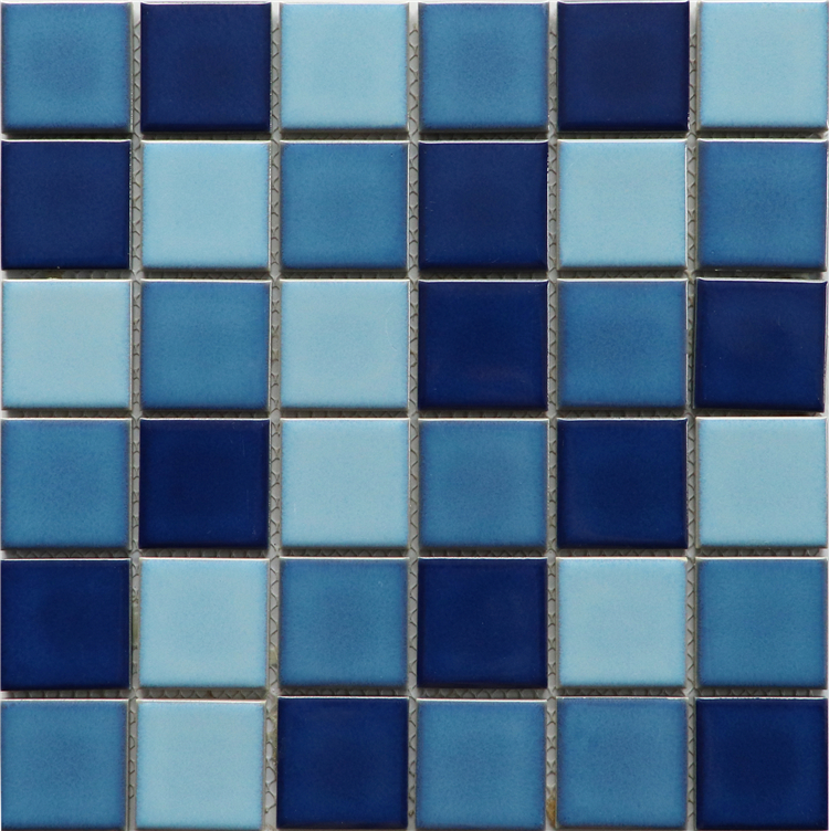 Blue Green Fambe Glaze Ceramic Mosaics Exporter