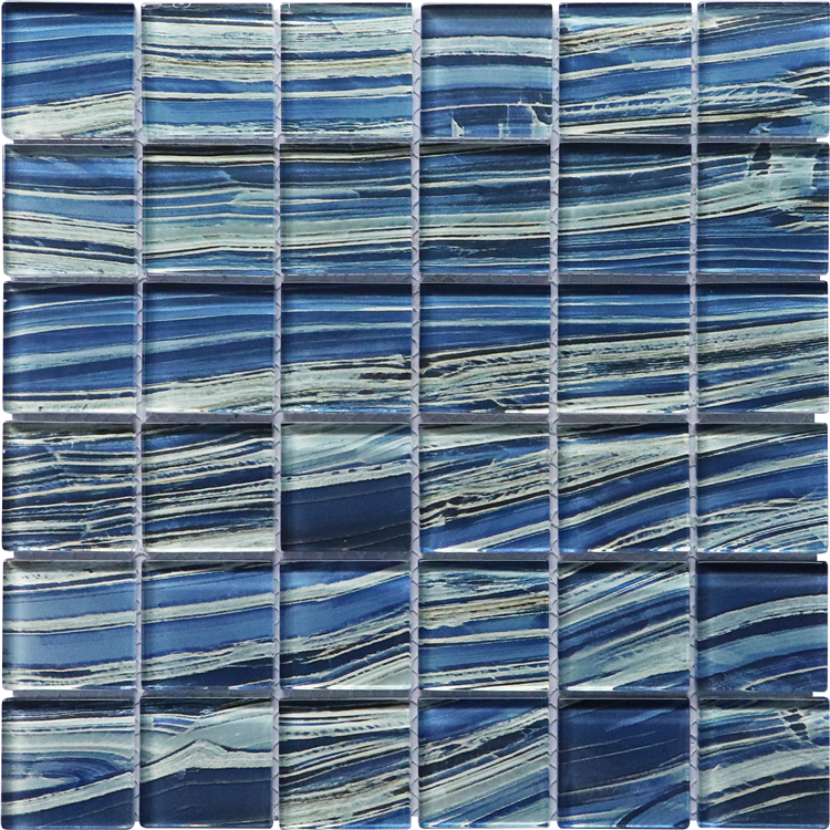 48x48mm Squares Crystal Glass Mosaic Tile